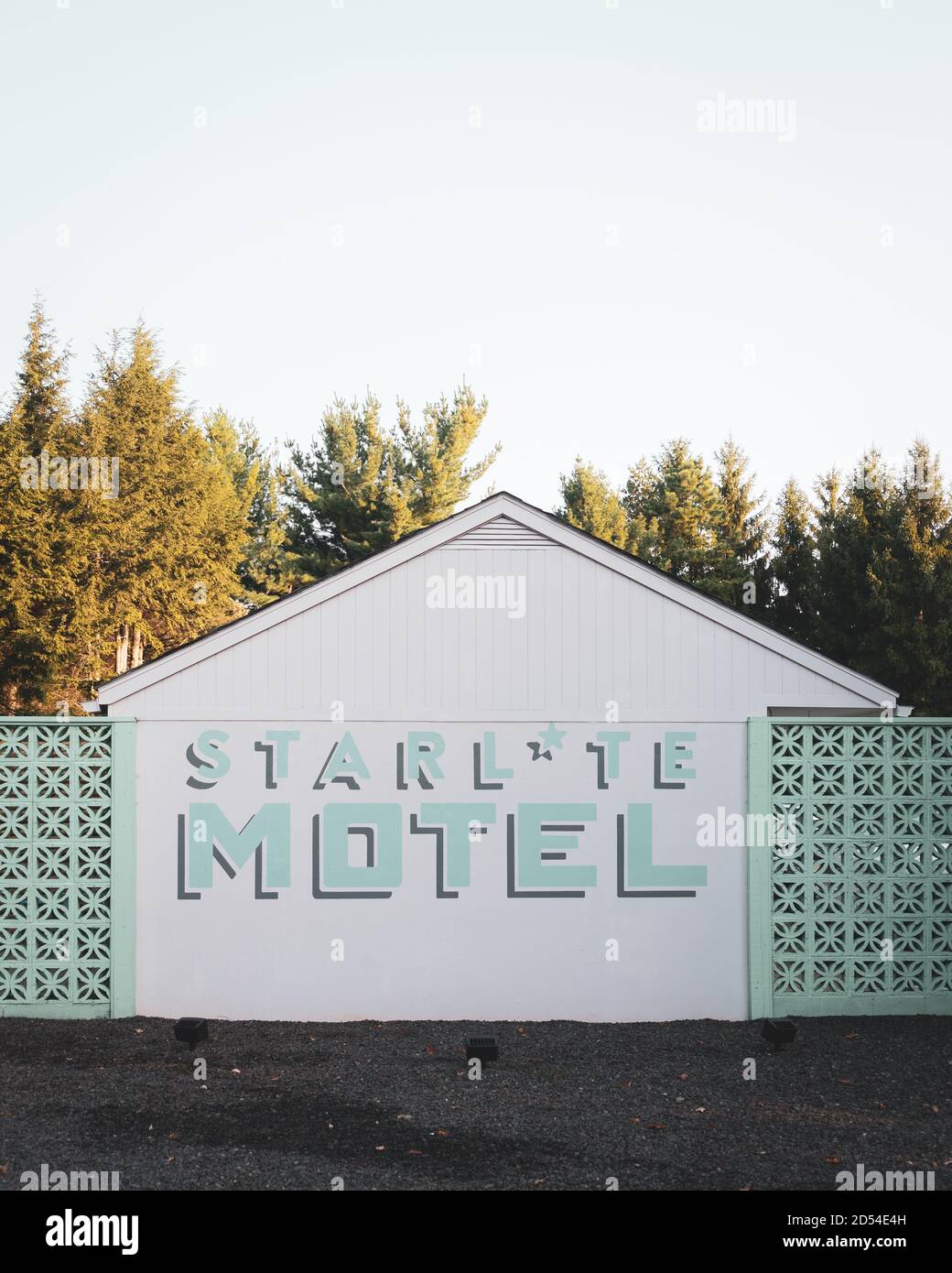 Das Starlite Motel in Kerhonkson, New York Stockfoto