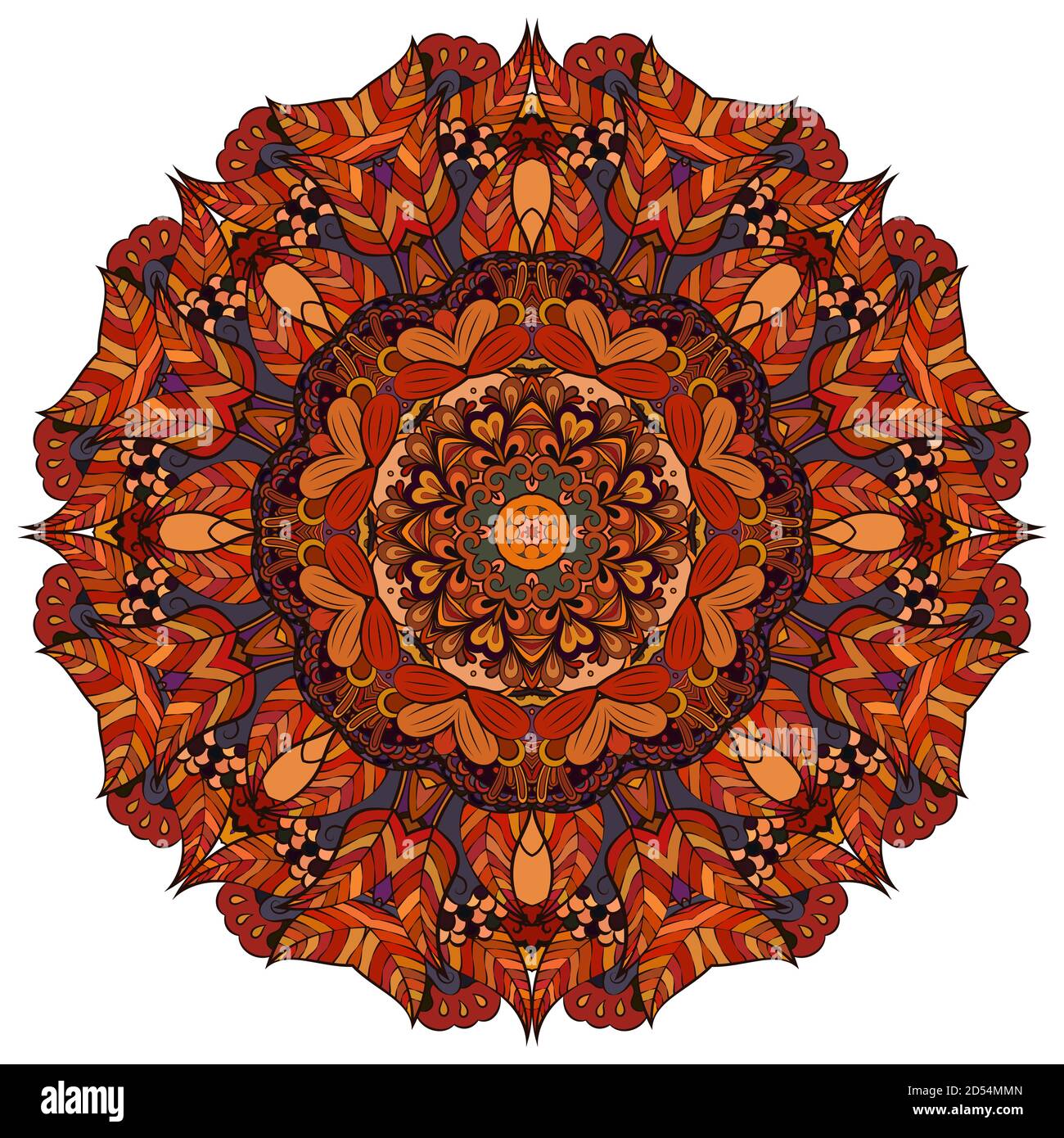 Mandala, tracery Rad Mehndi Design Stock Vektor Mandala, tracery Rad Mehndi Design Stock Vektor
