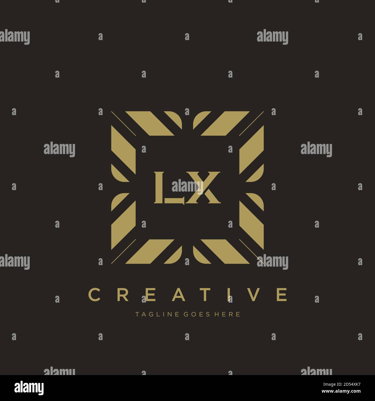 Anfangsbuchstabe Luxus Ornament Monogramm Logo Vorlage Vektor Stock Vektor