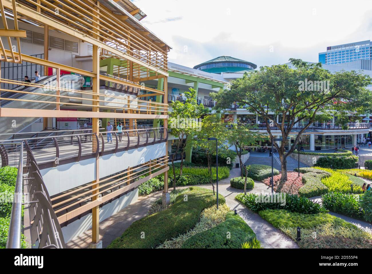 Außenansicht der Ayala Center Mall in Cebu City Stockfoto