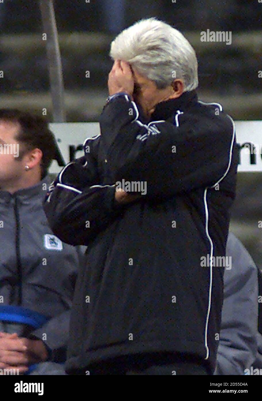 Werner Lorant, Trainer Des TSV 1860 Mnchen Reagiert Nach Dem