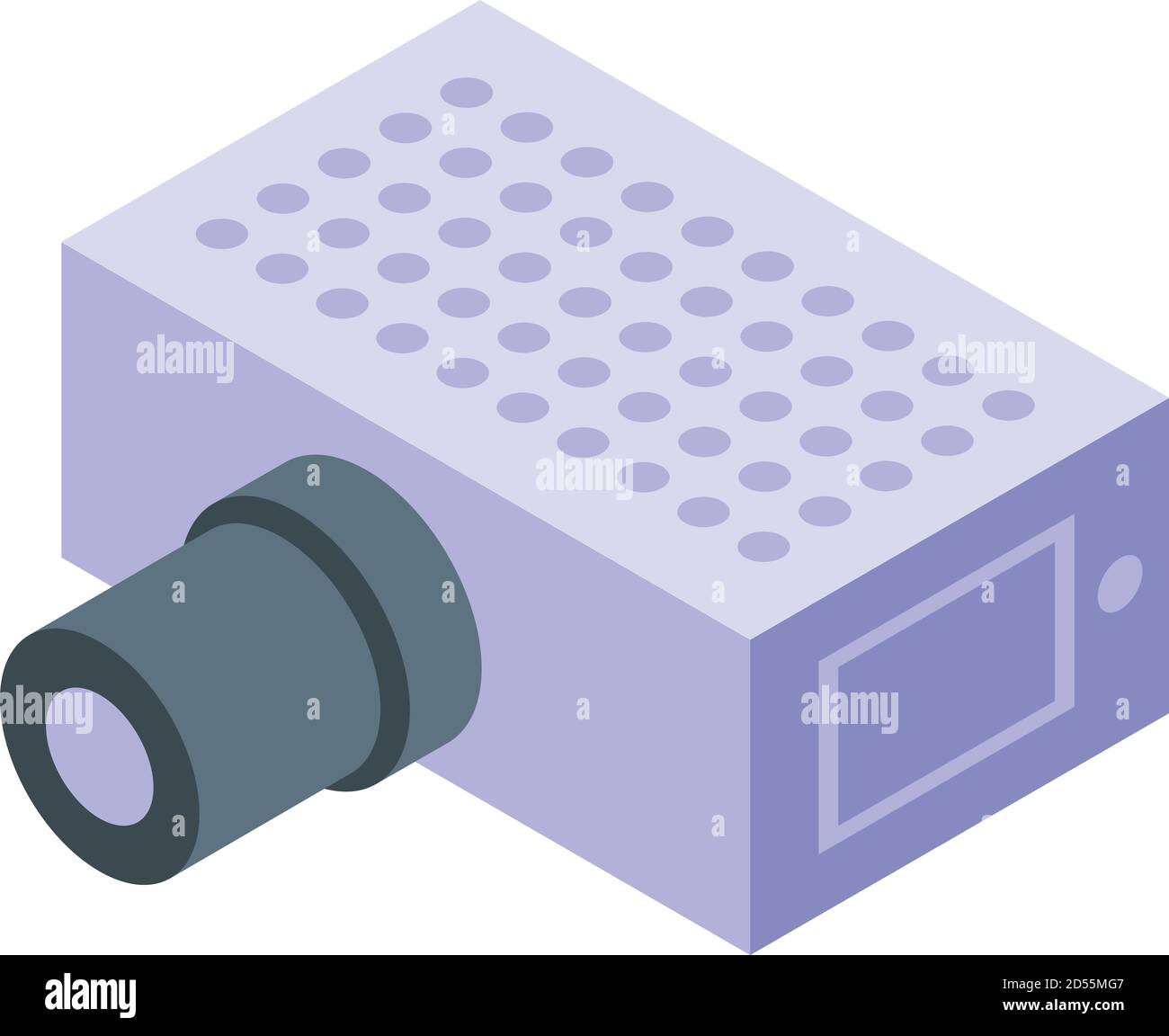 Symbol für die Komponente des Spannungsreglers, isometrische Ausführung Stock Vektor