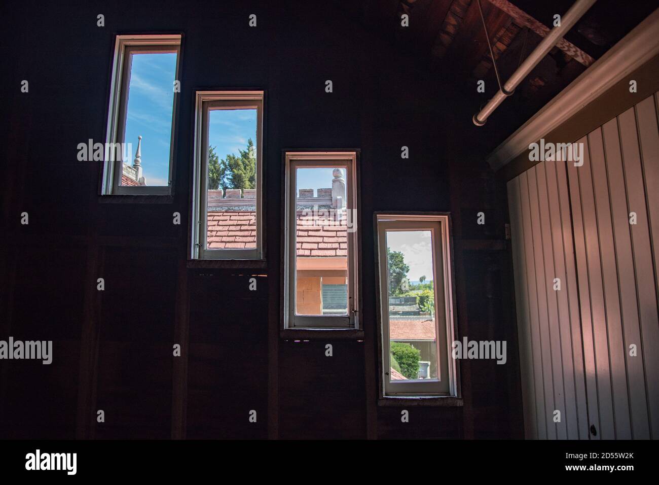 Innenaufnahmen des Winchester Mystery House in San Jose Kalifornien Stockfoto