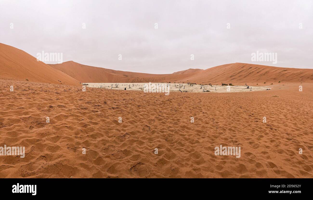 (201013) -- PEKING, 13. Oktober 2020 (Xinhua) -- Foto vom 4. August 2019 zeigt die rote Wüste in Namibia. (Xinhua/Zhang Yu) Stockfoto