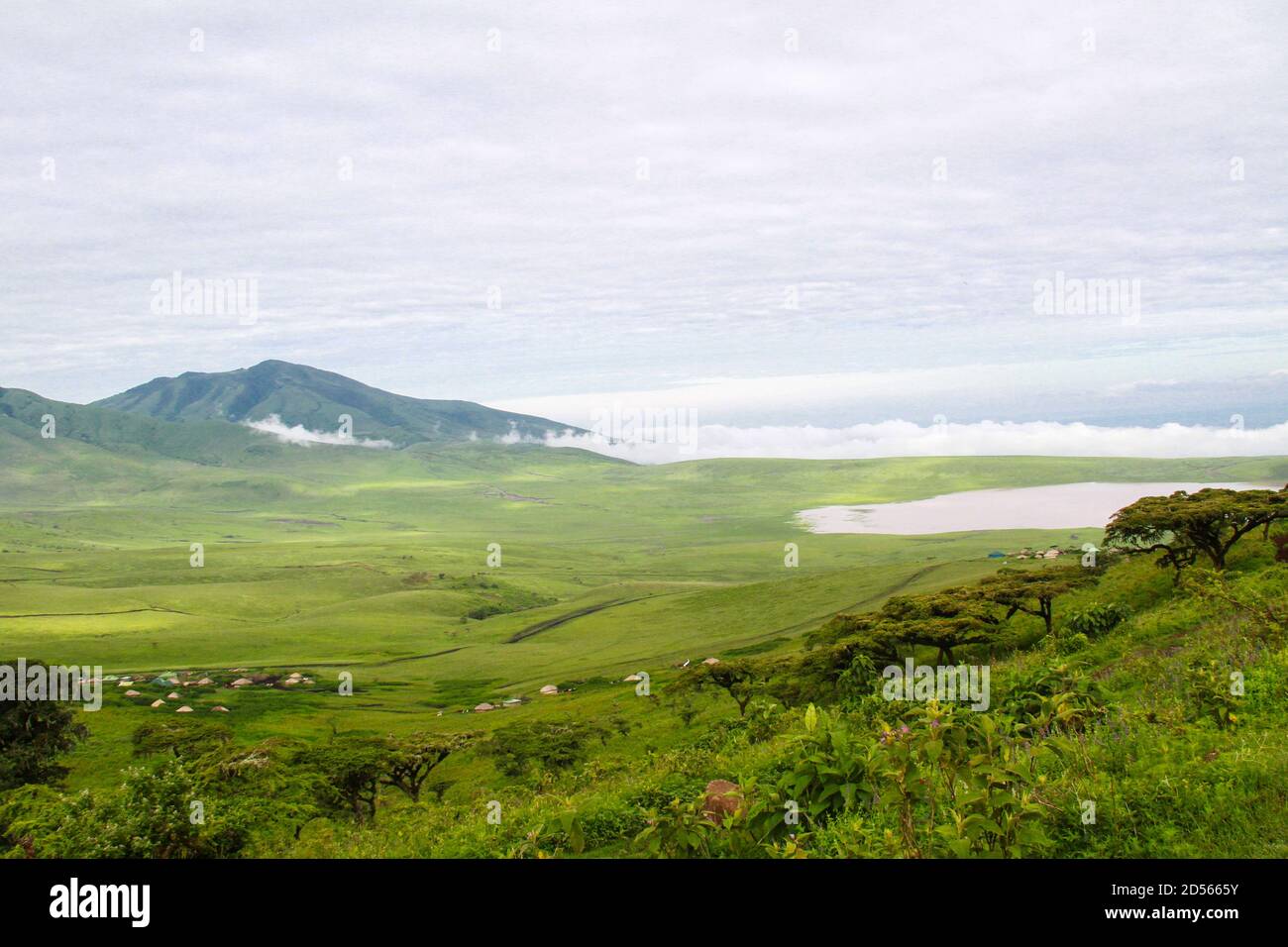 (201013) -- PEKING, 13. Oktober 2020 (Xinhua) -- das Foto vom 27. Januar 2020 zeigt die Landschaft des Ngorongoro Conservation Area in Tansania. (Xinhua) Stockfoto