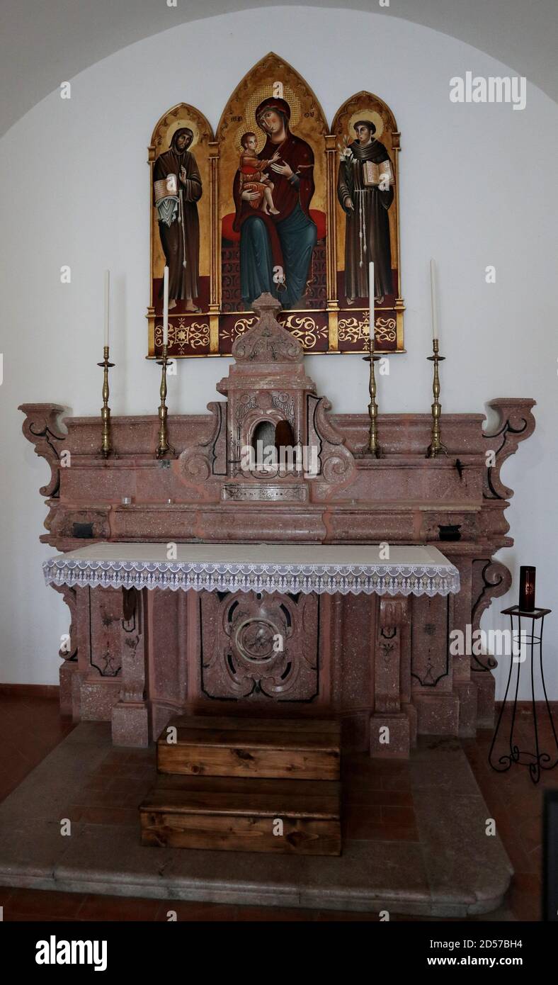 Monticchio – Altare della Cappella del SS. Sacramento Stockfoto
