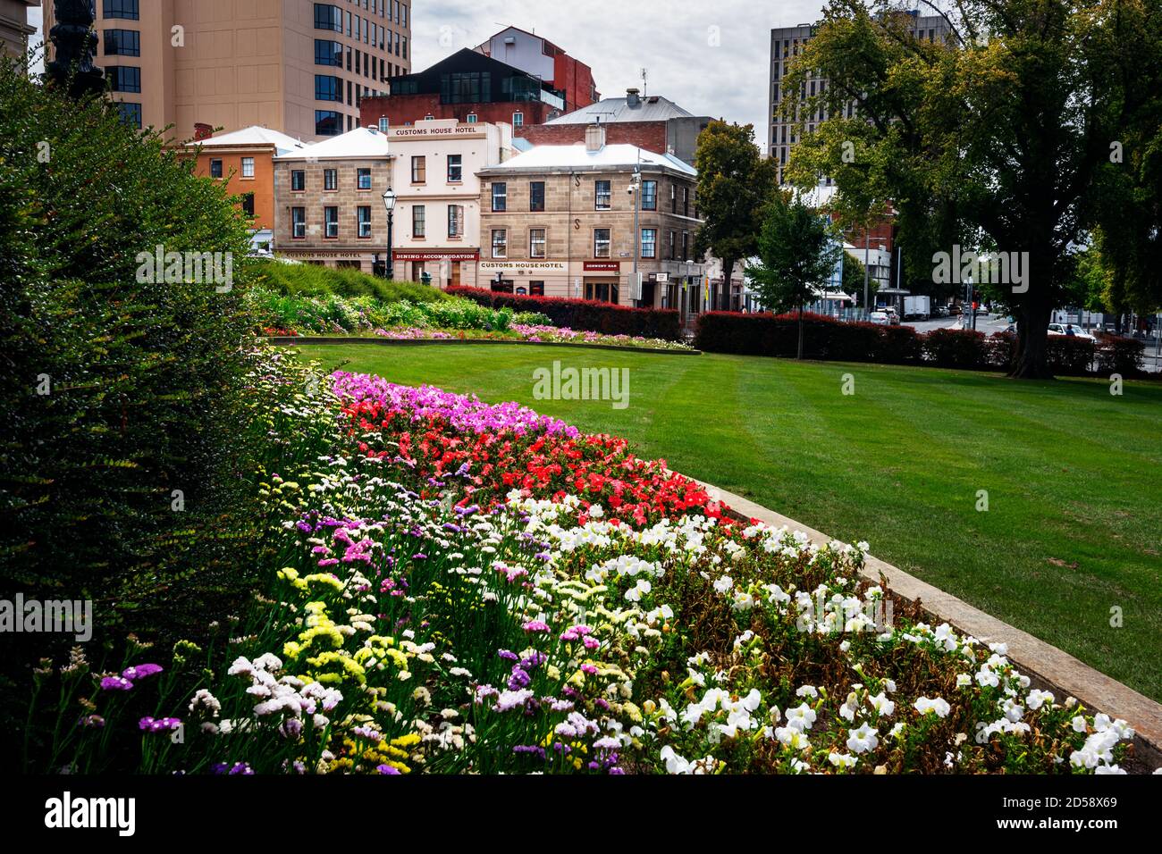 Berühmte Parliament House Gardens in Hobart. Stockfoto