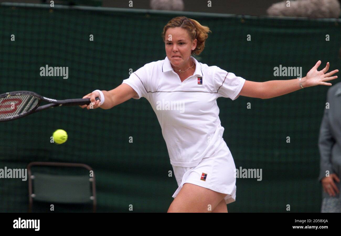Lindsay Davenport aus den USA kehrt bei den Wimbledon Tennis