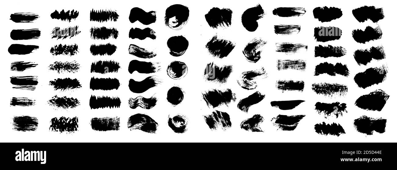 Pinselstriche mit Aquarellfarbe Stockfoto