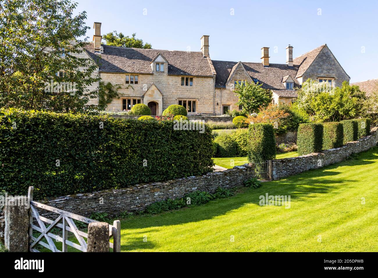 Barton Farmhouse in der Nähe des Cotswold-Dorfes Guiting Power, Gloucestershire UK Stockfoto