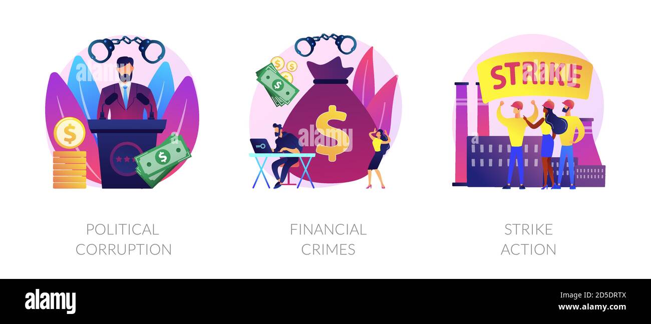 Politische Krise Vektor Konzept Metaphern. Stock Vektor