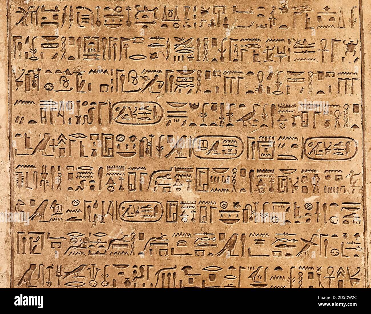 Alten Hieroglyphenschrift Stockfoto