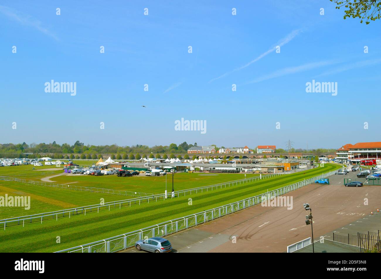 Rennbahn Chester die älteste noch in England verwendete Rennbahn Stockfoto