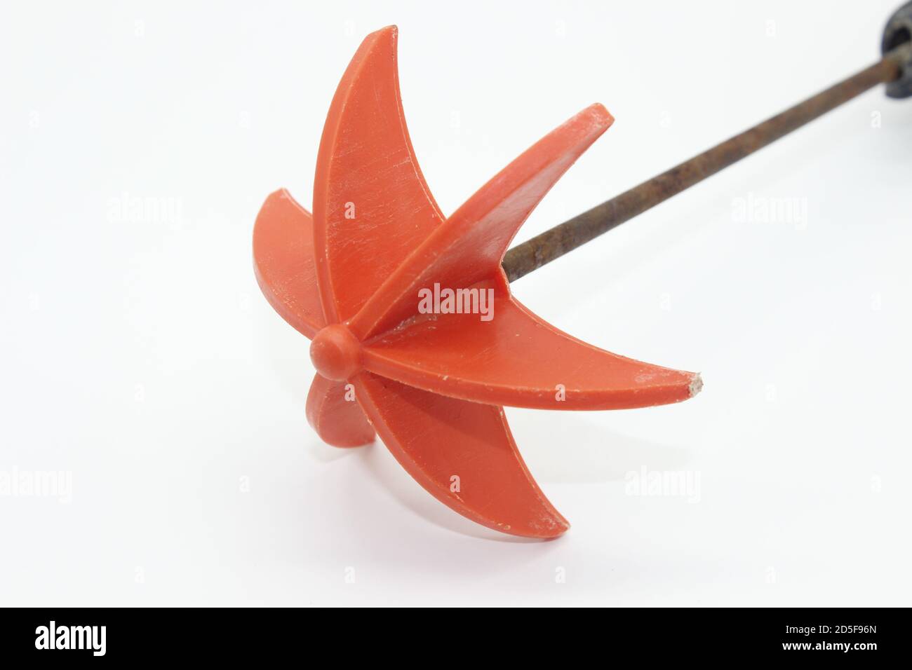 Ein Bild des Stabmixers auf weißem Hintergrund Stockfoto