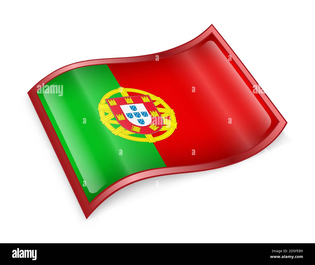 Portugal-Flaggen-Symbol Stockfoto