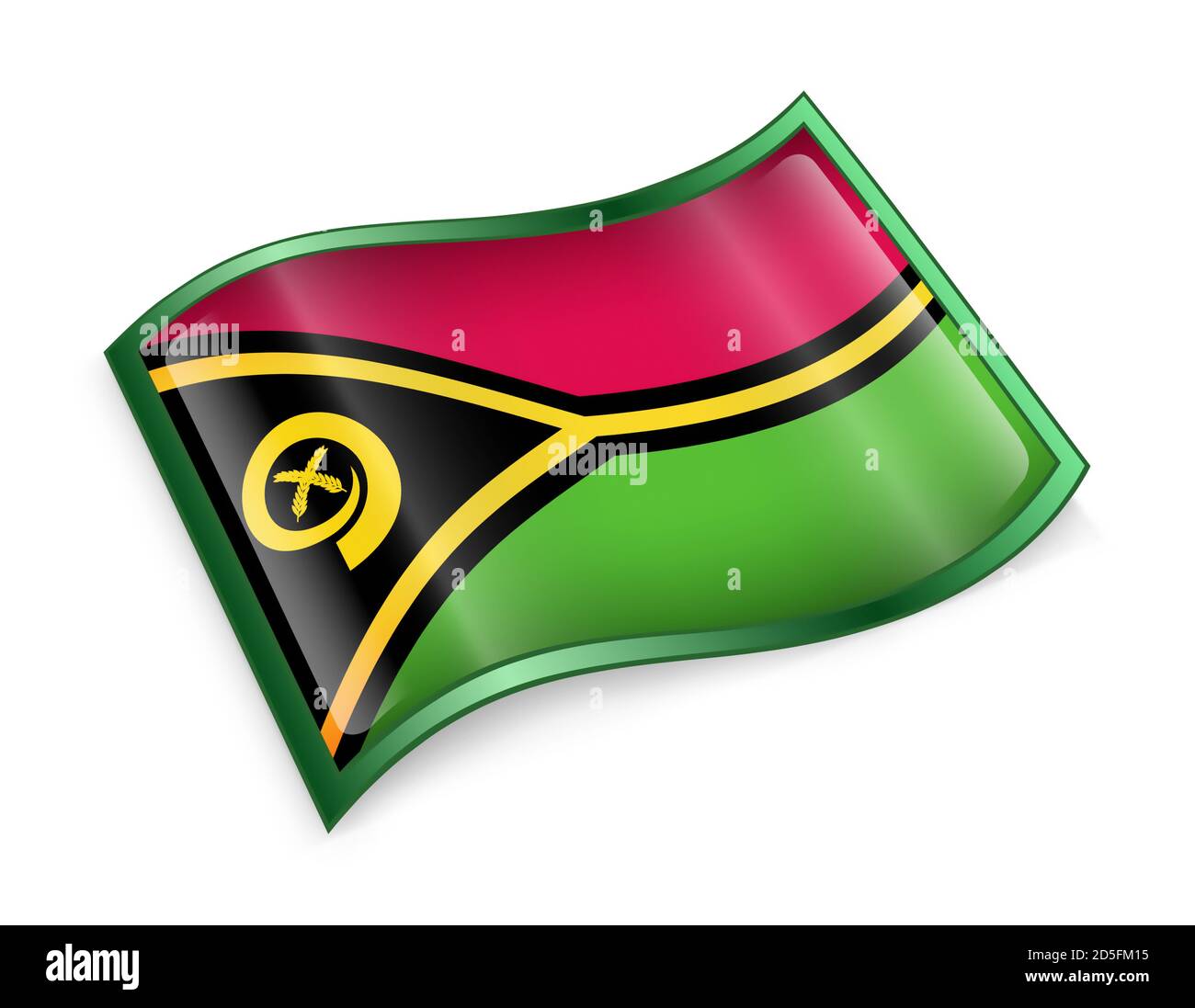 Vanuatu Flaggen-Symbol. Stockfoto