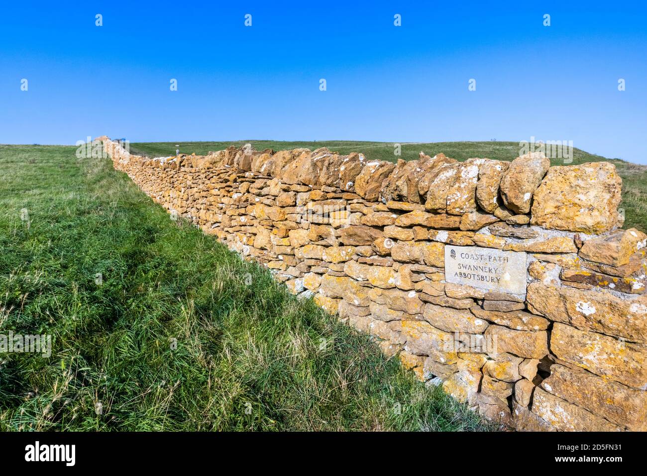 South-West Coast Path an der Heritage Coast in der Nähe von Abbotsbury, Dorset, Stockfoto