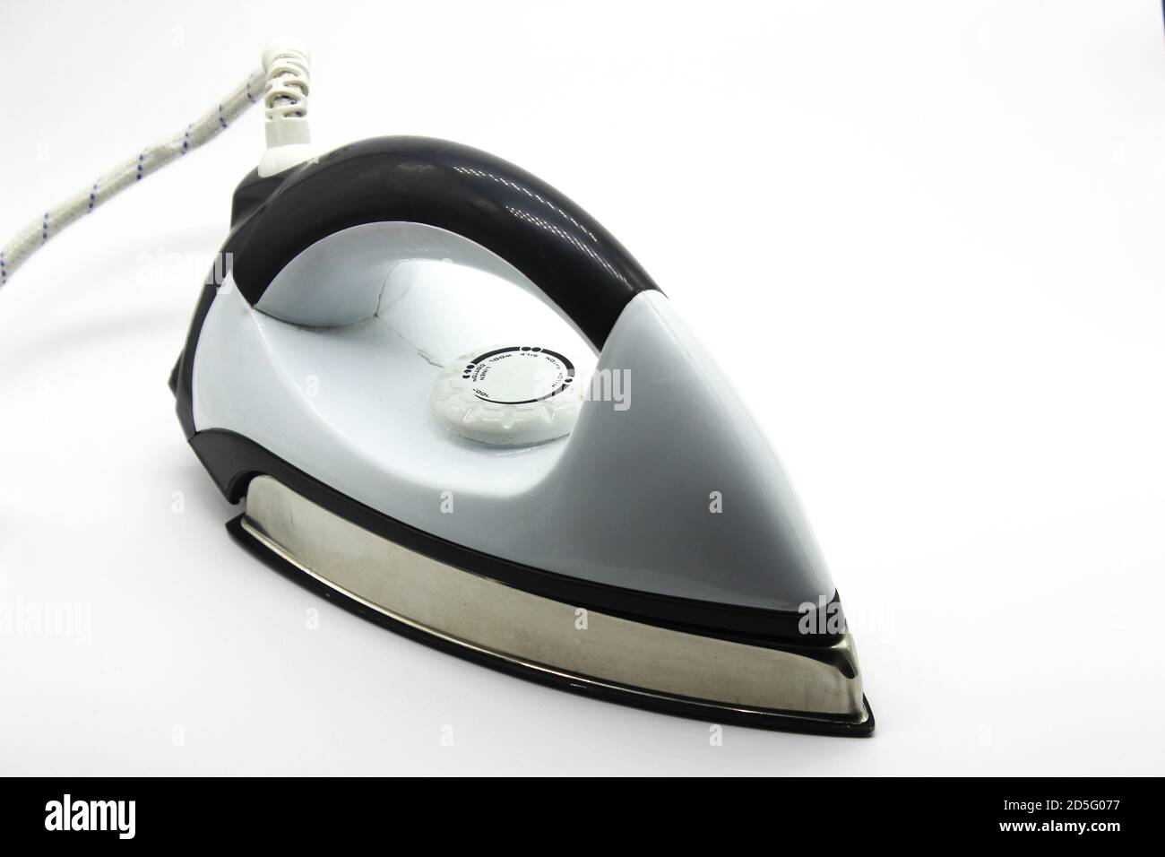 Ein Bild von Tuch Eisen auf weißem Hintergrund Stockfoto