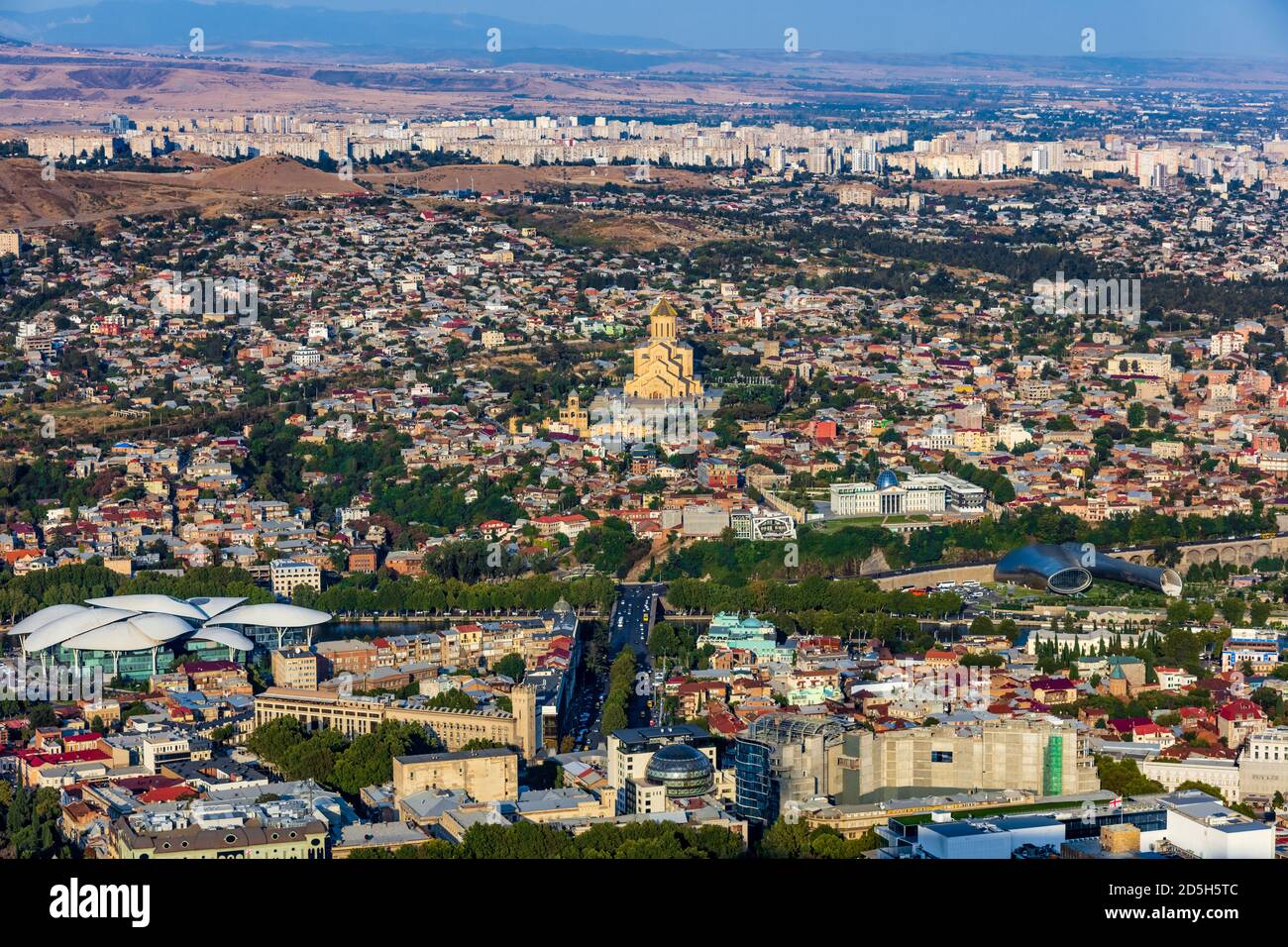 Skyline der Innenstadt von Tiflis Georgien Hauptstadt Osteuropa Stockfoto