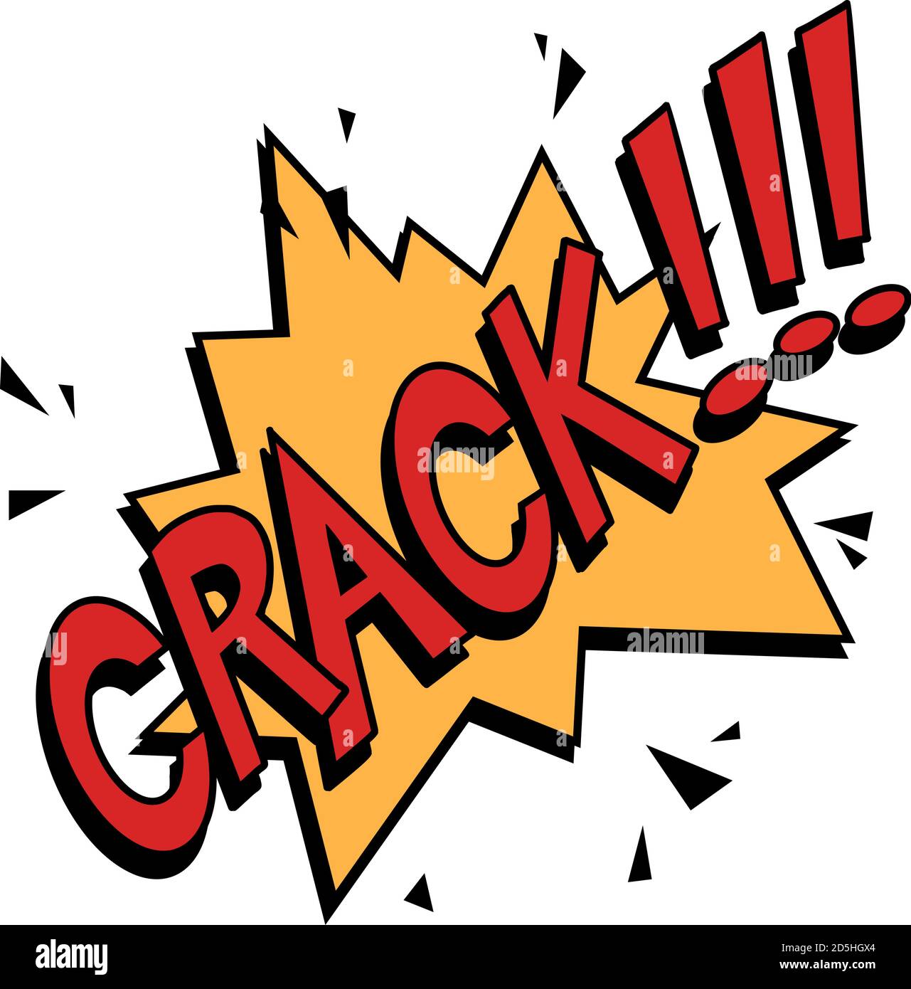 Comic-Text knacken Stock Vektor