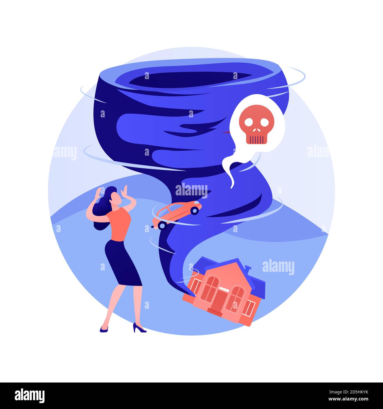 Hurricanes abstraktes Konzept Vektor Illustration. Stock Vektor