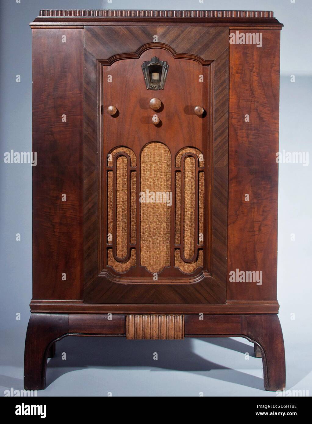 Antikes Philco Konsolenradio. Stockfoto