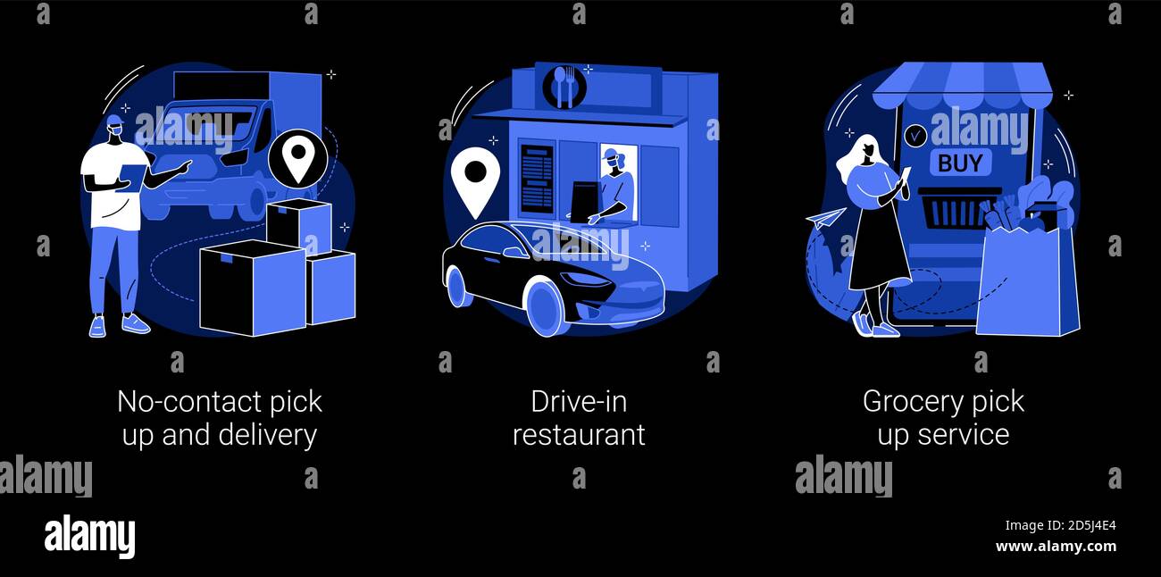 Safe Shopping abstrakte Konzept Vektor-Illustrationen. Stock Vektor