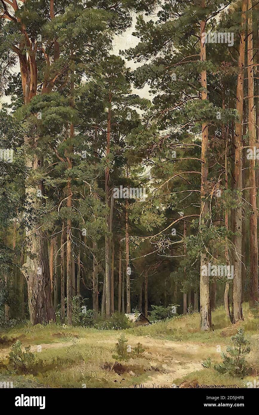 Shishkin Ivan - ein Sommertag Merikiul - Russische Schule - 19. Jahrhundert Stockfoto