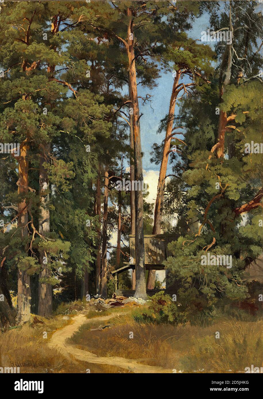 Shishkin Ivan - Hütte im Wald - Russische Schule - 19. Jahrhundert Stockfoto