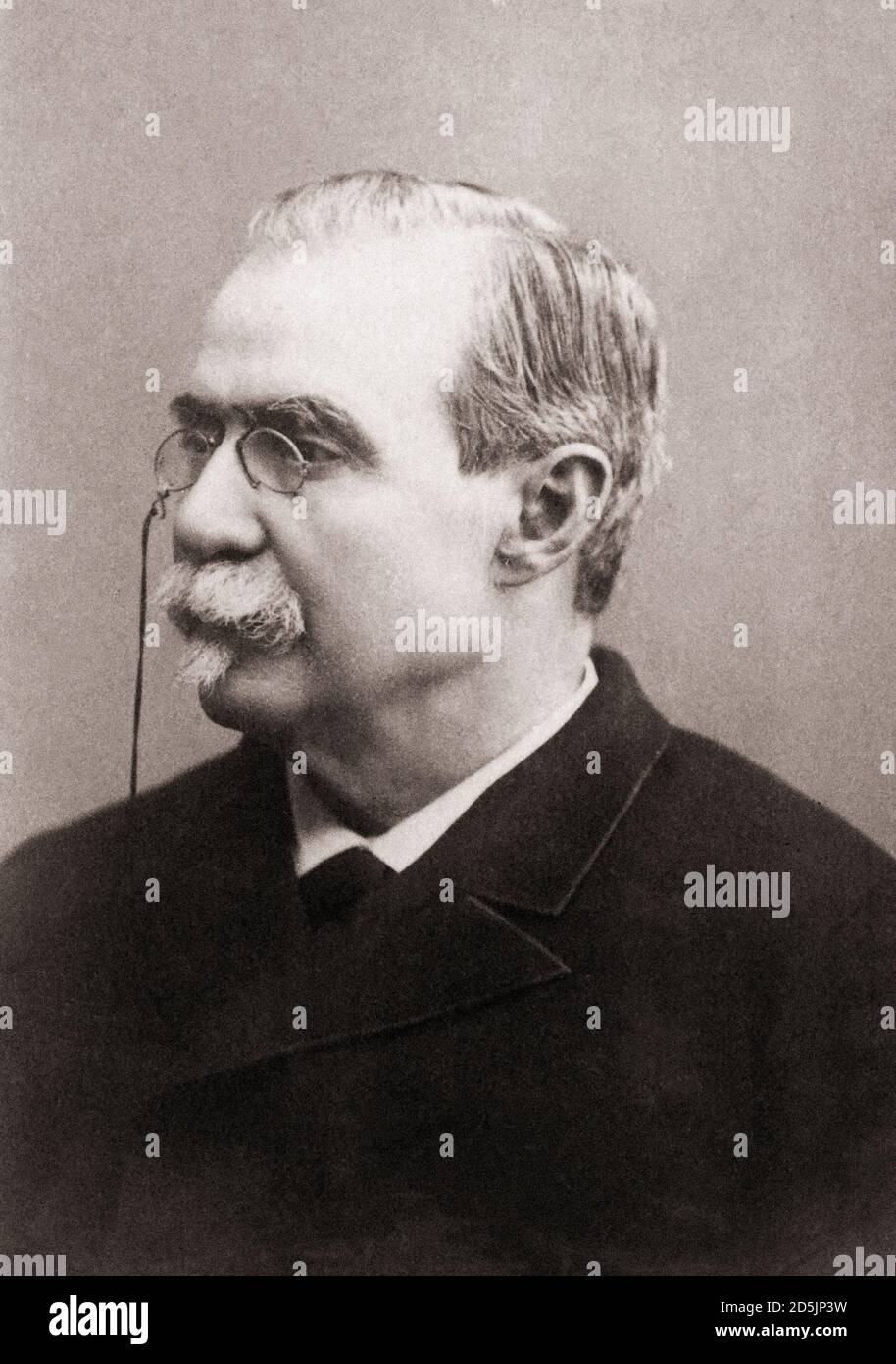 Antonio Canovas del Castillo (1828 – 1897) War ein spanischer Politiker und Historiker, der hauptsächlich für seinen Dienst bekannt war Sechs Amtszeiten als Premierminister und seine OV Stockfoto