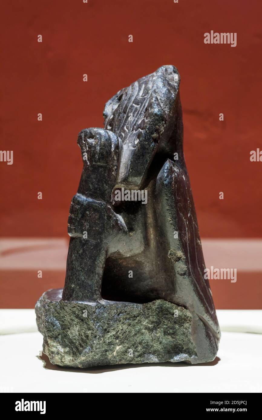 Steinfigur gottes, Pukara Kultur, Präkolumbian, 'National Museum of Archaeology, Anthropology and History of Peru', Lima, Peru, Südamerika Stockfoto