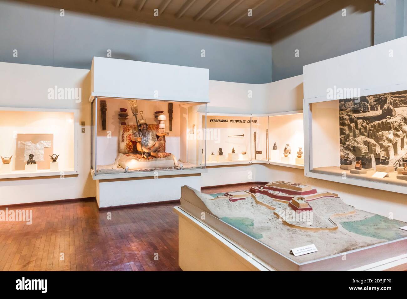 Galerie der Chimu- und Sicanischen Kultursammlung, 'Nationalmuseum für Archäologie, Anthropologie und Geschichte Perus', Lima, Peru, Südamerika Stockfoto