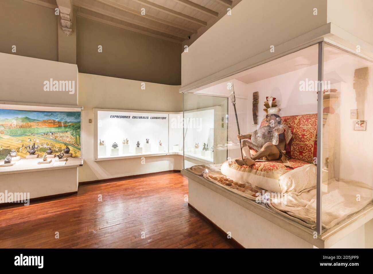 Galerie der Chimu- und Sicanischen Kultursammlung, 'Nationalmuseum für Archäologie, Anthropologie und Geschichte Perus', Lima, Peru, Südamerika Stockfoto