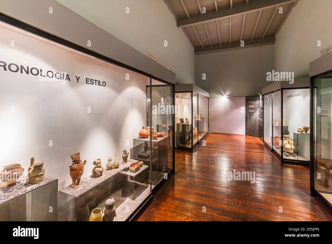 Die Galerie der Chancay Kultursammlung,Präkolumbianisch, 'Nationalmuseum für Archäologie, Anthropologie und Geschichte Perus', Lima, Peru, Südamerika Stockfoto