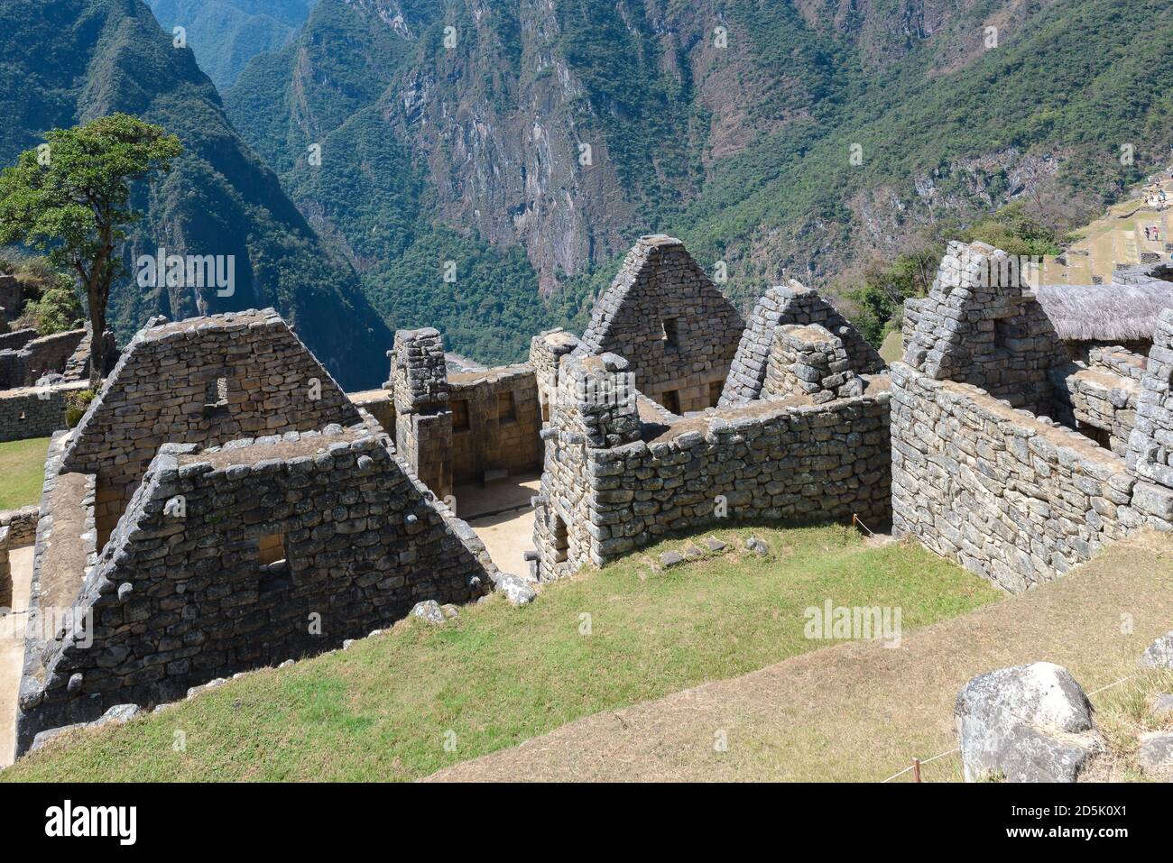Hauptplatz von Machu Picchu, Peru Stockfoto