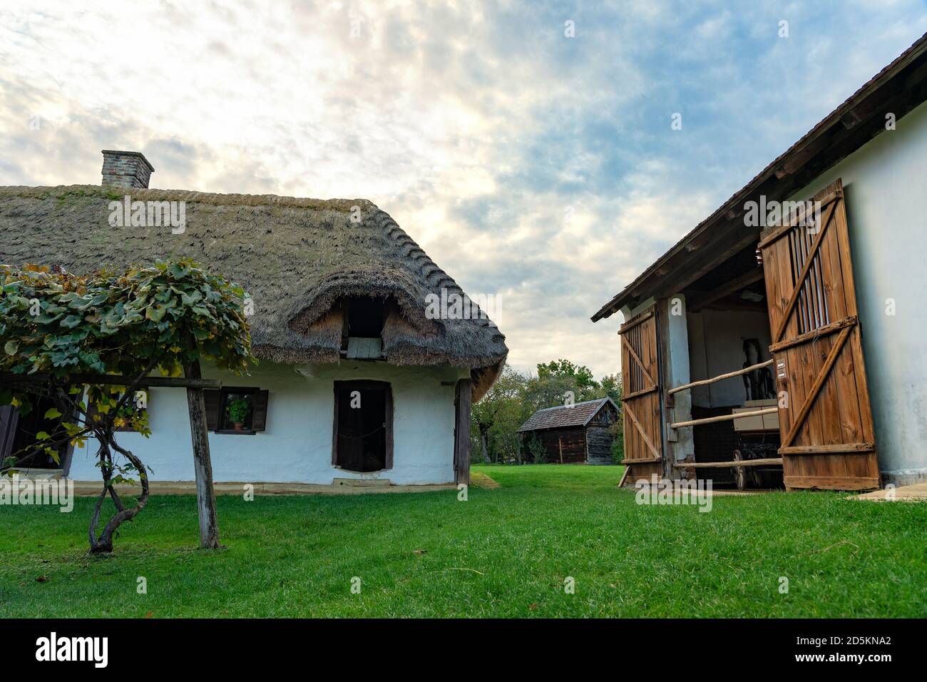 Pityerszer Landschaft altes traditionelles Dorf in Őrség Ungarn Stockfoto