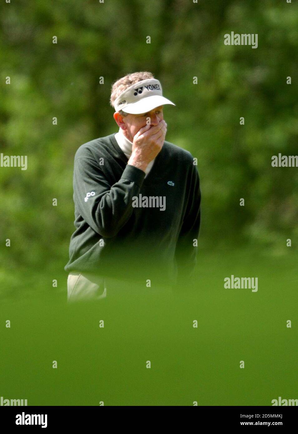 Colin Montgomerie in nachdenklicher Stimmung Stockfoto