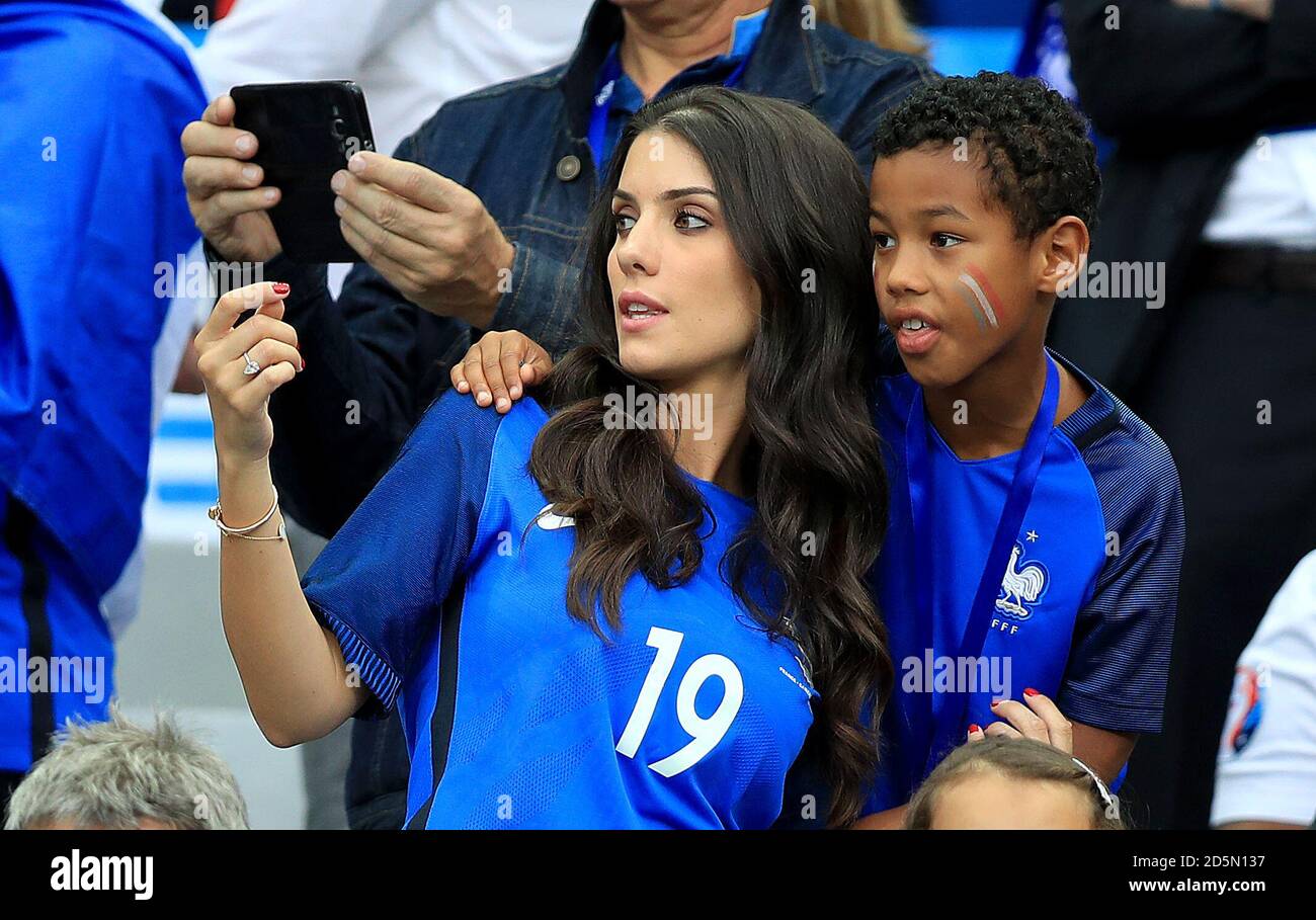 Ludivine Sagna in den Tribünen Stockfoto
