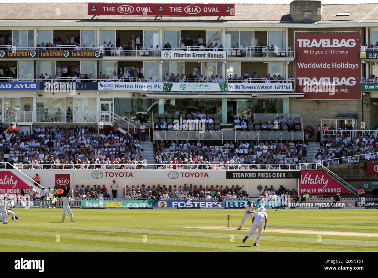 Eine allgemeine Ansicht des Kia Ovals während des Tests Spiel zwischen England und Pakistan Stockfoto