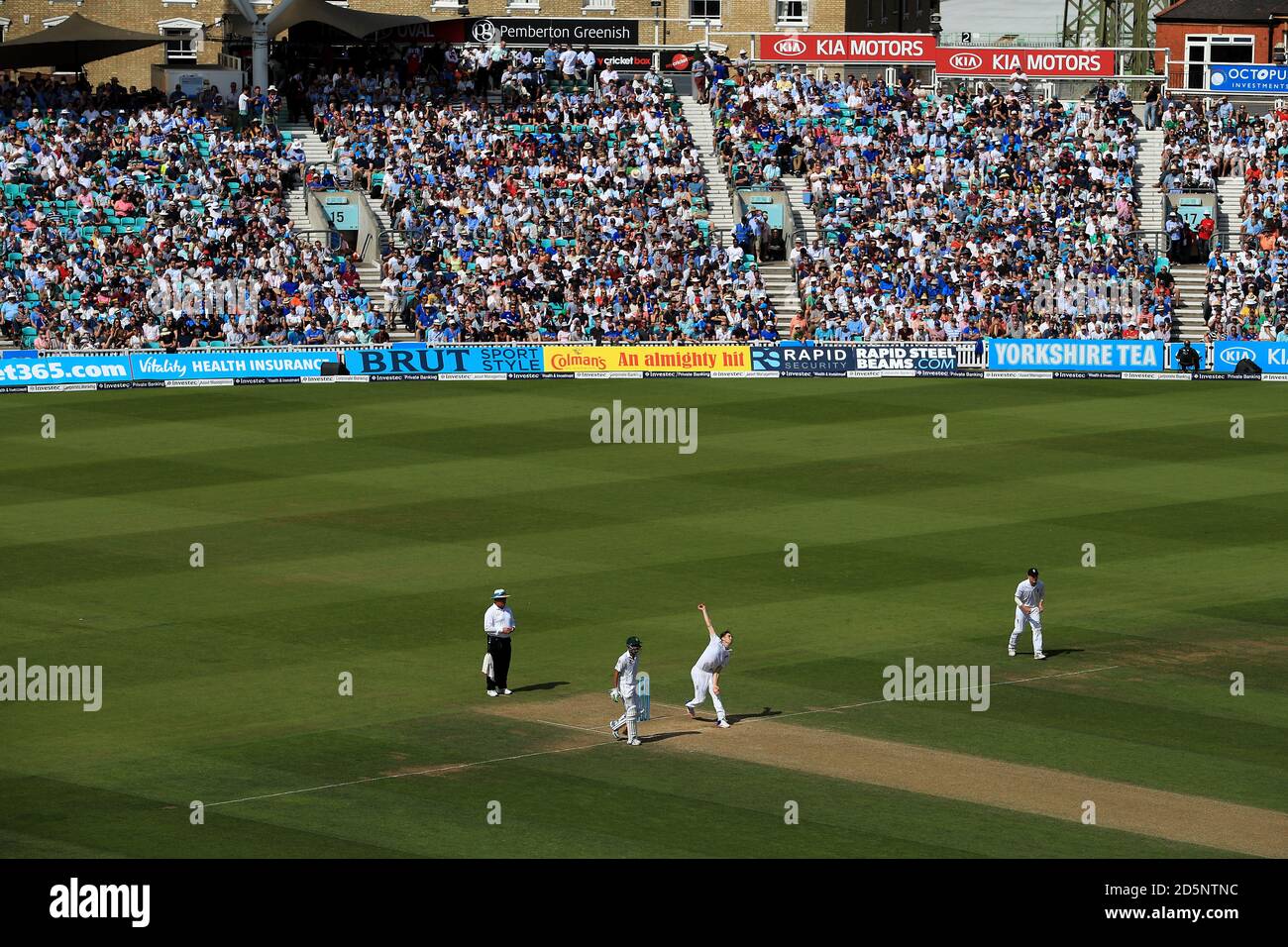 Eine allgemeine Ansicht der Aktion im Kia Oval Stockfoto