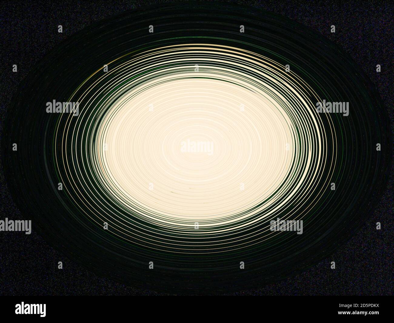 Abstrakte Illustration von weißen Spiralen im Raum. Stockfoto