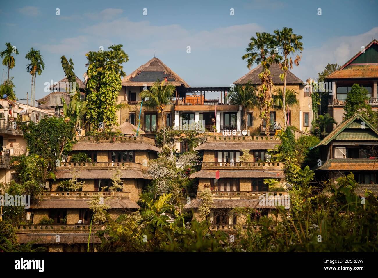 Gebäude am Campuhan Ridgewalk in Ubud, Bali Stockfoto