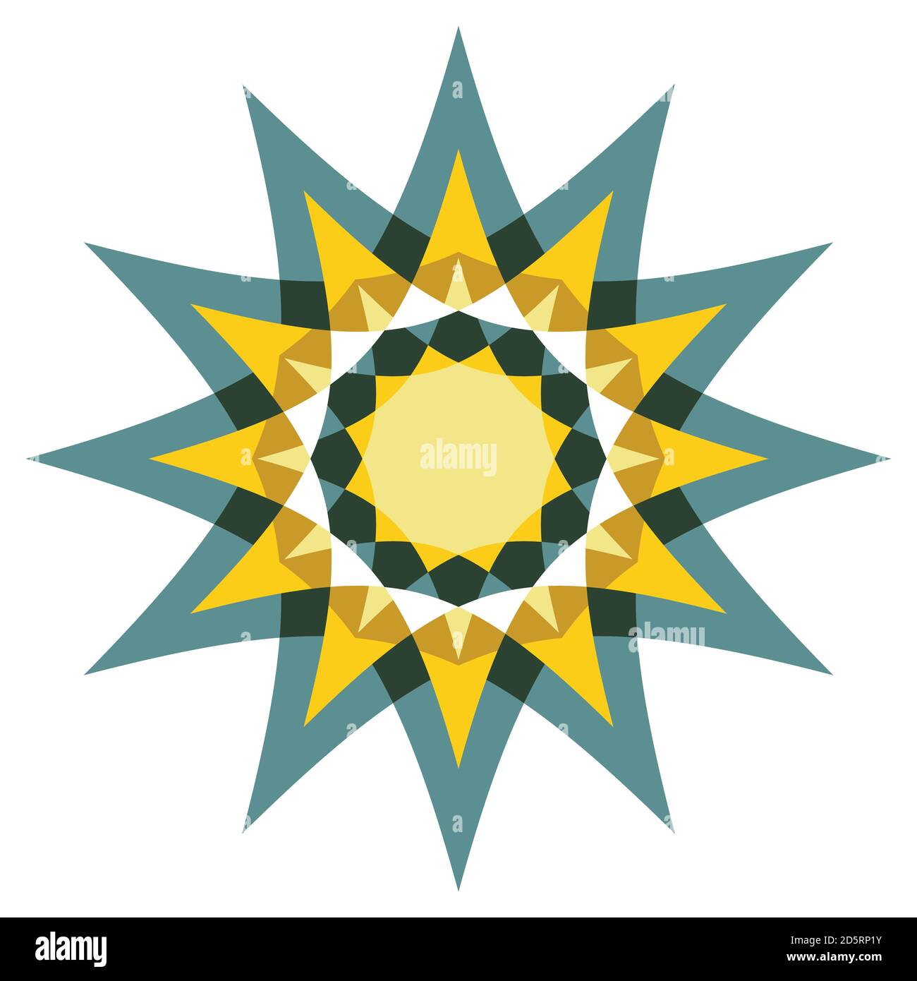 Symbol für abstrakten Vektor-Stern. Vektorgrafik. Stock Vektor