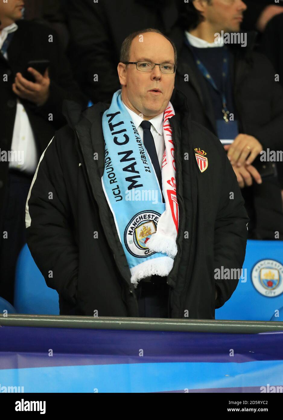 Albert II., Fürst von Monaco auf den Tribünen Stockfoto