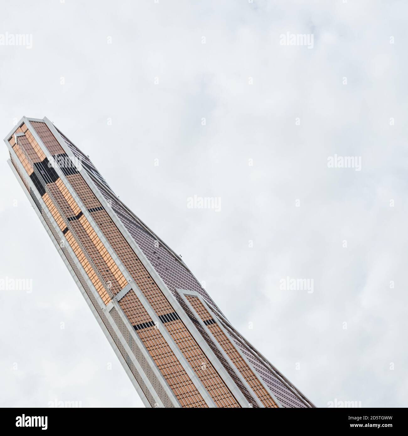 08 19 2020 Moskau, Russland. Die Spitzen der Wolkenkratzer Moskau-Stadt Stockfoto