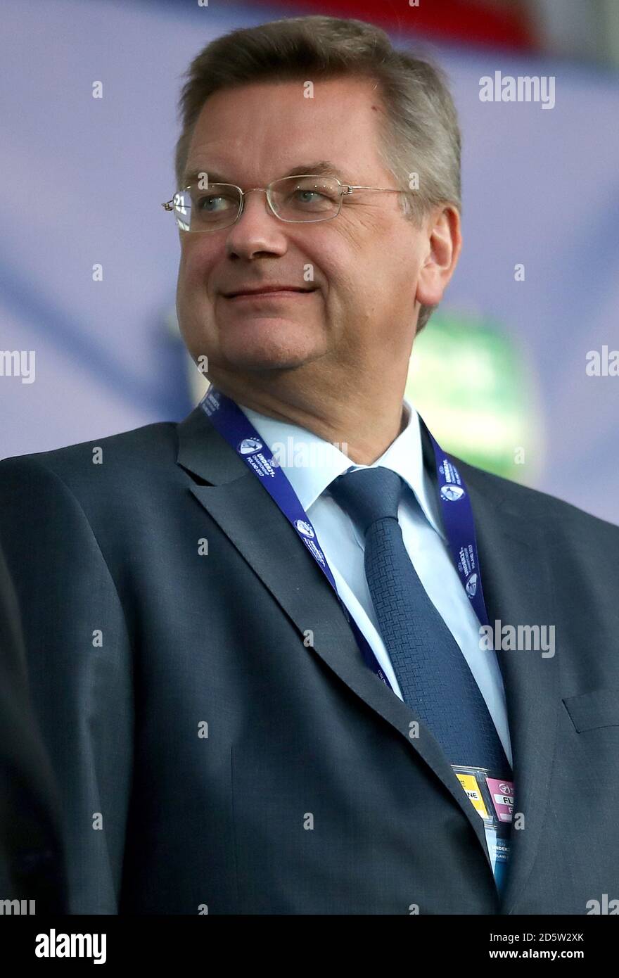 Präsident des Deutschen Fußballverbands Reinhard Grindel Stockfoto