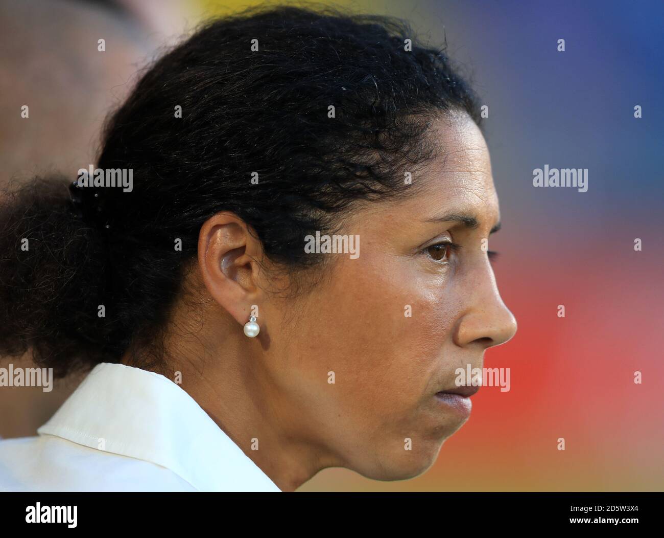 Deutschland-Coach Steffi Jones Stockfoto