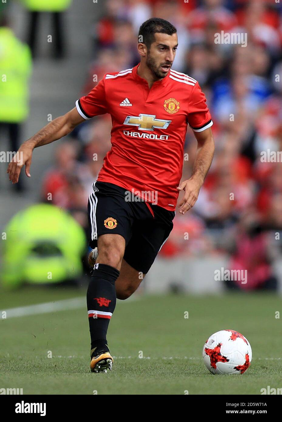 Manchester United ist Henrikh Mkhitaryan Stockfoto