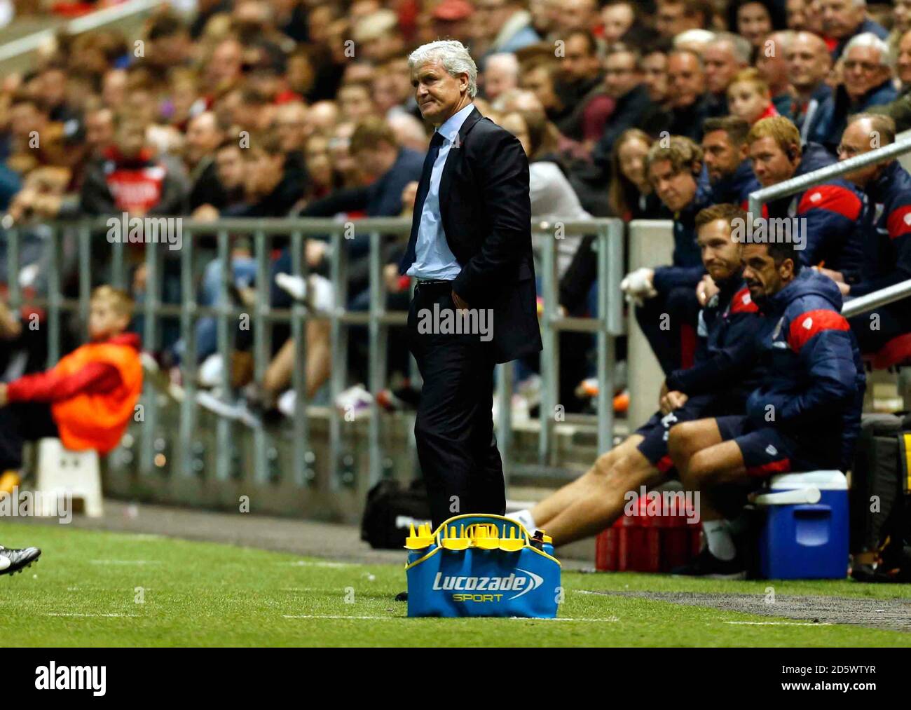 Stoke City-Manager Mark Hughes Stockfoto