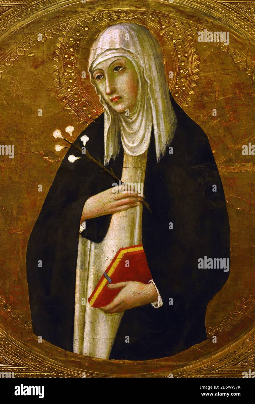 St. Katharina von Siena 1442 Gemälde von Sano di Pietro 1406-1481 Italienisch, Italien, Stockfoto